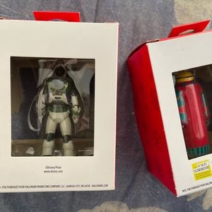 Hallmark ornaments, Buz LightYear and the Minions. Perfect condition